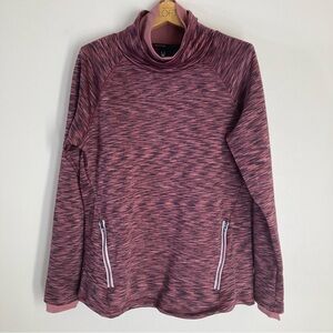 Spyder Maroon Cowl Neck Sweater Fleece Lining